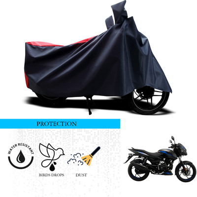 ANTHUB Waterproof Two Wheeler Cover for Bajaj(Pulsar 125, Black, Red)