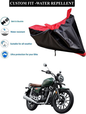 PAGORA Waterproof Two Wheeler Cover for Honda(Hness CB350, Red, Black)