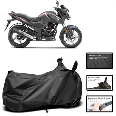 WMIZEXA Two Wheeler Cover for Universal For Bike(SP125, Black)