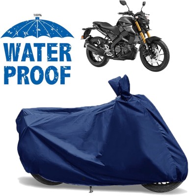 AutoGalaxy Waterproof Two Wheeler Cover for Yamaha(MT 15 New BS6, Blue)