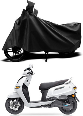 ANTHUB Waterproof Two Wheeler Cover for TVS(Black)