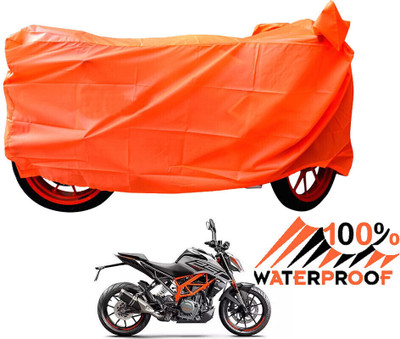 DeepShakshi AUTOMOTIVE Waterproof Two Wheeler Cover for KTM(250 Duke, Orange)