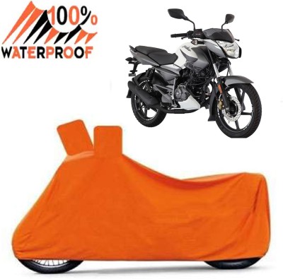 ROYAL AUTO MART Waterproof Two Wheeler Cover for Bajaj(Pulsar NS125, Orange)