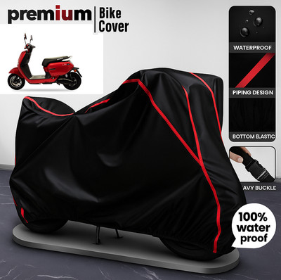 cappy Waterproof Two Wheeler Cover for Okinawa(Lite, Black)