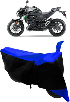 Varnwal E Commerce Waterproof Two Wheeler Cover for Kawasaki(Z800, Blue, Black)