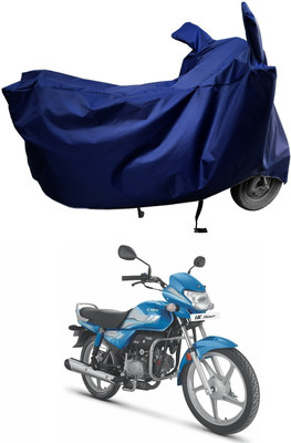 Amexride Two Wheeler Cover for Hero(MotoCorp HF Deluxe, Blue)