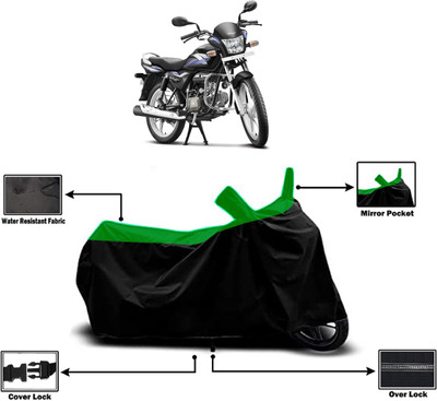 Amexride Two Wheeler Cover for Hero(Splendor Pro, Green)