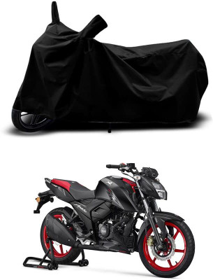 AASHTIK MART Two Wheeler Cover for TVS(Apache RTR 180, Black)
