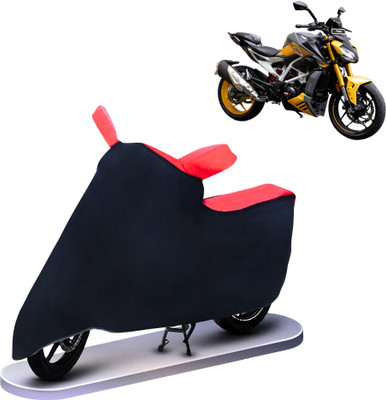 vyas Two Wheeler Cover for TVS(Apache RTR 310, Red, Black)