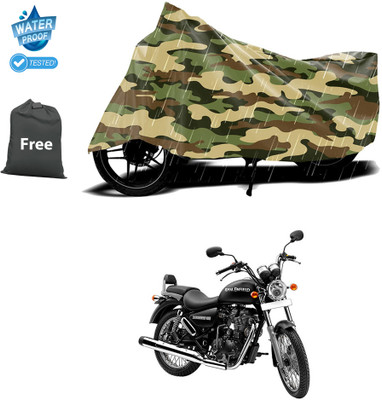CODOKI Waterproof Two Wheeler Cover for Royal Enfield(Thunderbird 500, Yellow)