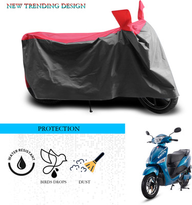 GOSHIV-car and bike accessories Waterproof Two Wheeler Cover for Hero(Electric Optima, Grey, Red)