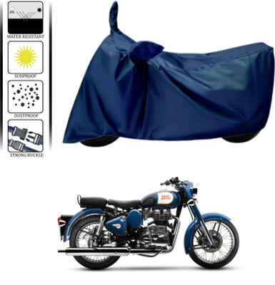 WMIZEXA Waterproof Two Wheeler Cover for Royal Enfield(Blue)