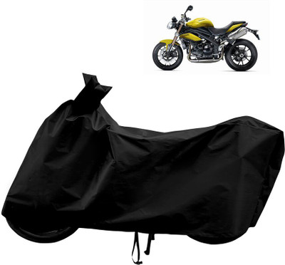 Horseyaart Waterproof Two Wheeler Cover for Triumph(Speed Triple BS6, Black)