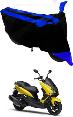 Mdstar Waterproof Two Wheeler Cover for Yamaha(Majesty S 155 maxi BS6, Blue, Black)