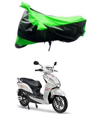 Mdstar Waterproof Two Wheeler Cover for Ampere(Magnus, Green, Black)