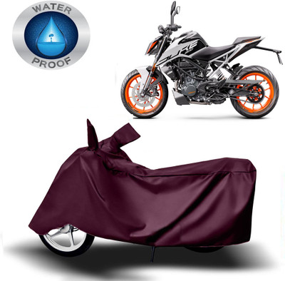 DeepShakshi AUTOMOTIVE Waterproof Two Wheeler Cover for KTM(200 Duke, Maroon)