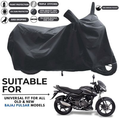 ZAQE Two Wheeler Cover for Bajaj(Pulsar 150, Black)