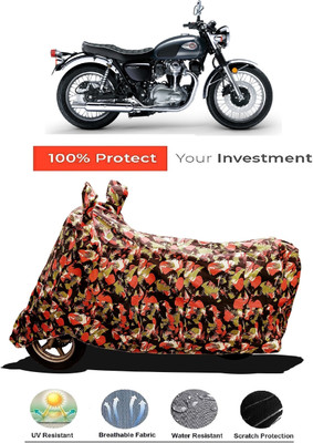 Amexride Two Wheeler Cover for Kawasaki(W800 BS6, Multicolor)