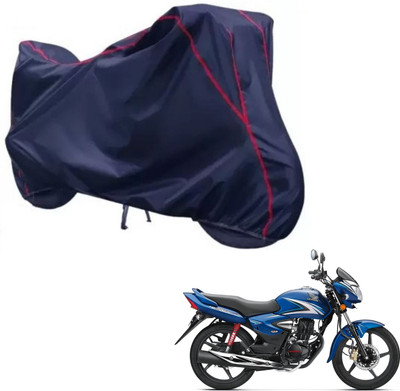 Love Me Two Wheeler Cover for Honda(CB Shine, Blue, Red)