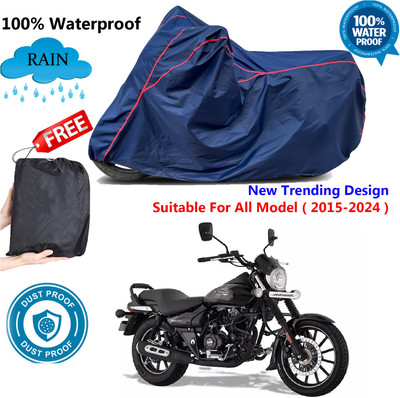 AUTOCAD Waterproof Two Wheeler Cover for Bajaj(Avenger 160 Street, Blue, Red)