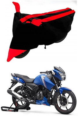 AutoGalaxy Waterproof Two Wheeler Cover for TVS(Apache RTR 160, Red, Black)