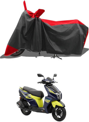 RAQTRO Two Wheeler Cover for TVS(Ntorq 125, Red, Black)