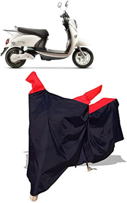 Amexride Two Wheeler Cover for Evolet(Polo BS6, Black)