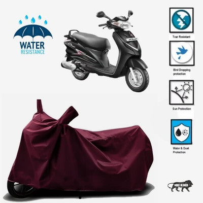 JSJINSIL Waterproof Two Wheeler Cover for Hero(Duet LX 110CC, Maroon)