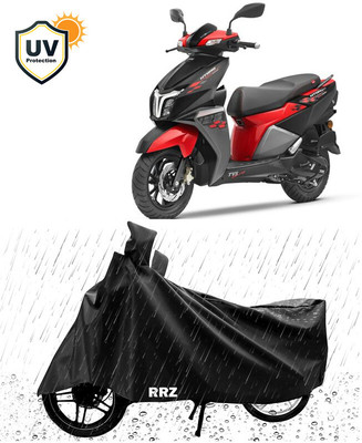 RRZ Waterproof Two Wheeler Cover for TVS(NTORQ, Black)