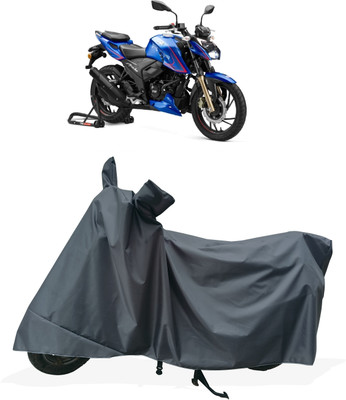 Tricway Two Wheeler Cover for TVS(Apache RTR 200 4V, Grey)