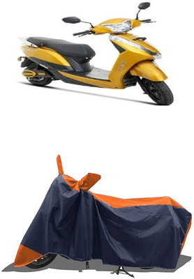 SUGASHRI Waterproof Two Wheeler Cover for Ampere(Magnus Pro, Orange, Blue)