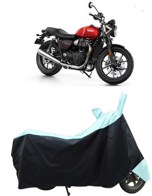 Coxtor Waterproof Two Wheeler Cover for Triumph(Street Twin BS6, White)