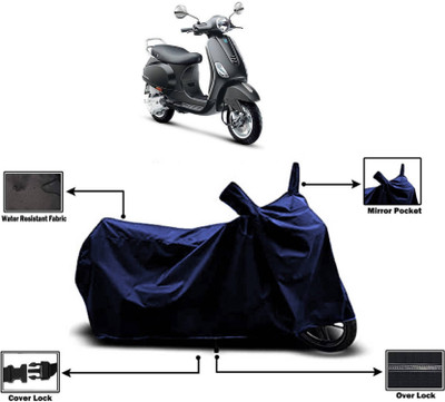 KEDIT Two Wheeler Cover for Vespa(VXL 125 BS6, Blue)
