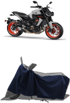 SUGASHRI Waterproof Two Wheeler Cover for Yamaha(MT 09 BS6, Grey, Blue)