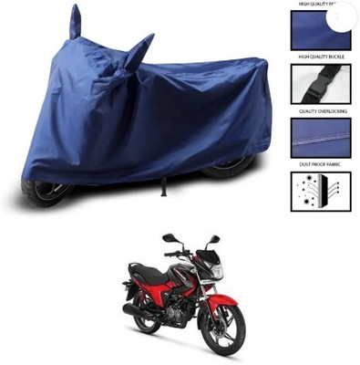 Tritika Waterproof Two Wheeler Cover for Hero(Glamour, Blue)