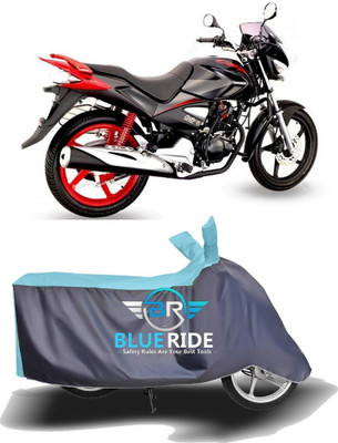 NMJ Waterproof Two Wheeler Cover for Honda(CBZ, Blue, Grey)