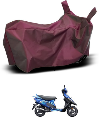 CODOKI Waterproof Two Wheeler Cover for TVS(Scooty Pep Plus, Maroon)