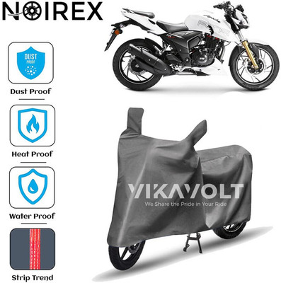 NOIREX Two Wheeler Cover for TVS(Apache RTR 200 4V, Grey)