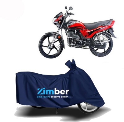 ZIMBER Two Wheeler Cover for Hero(Passion Plus, Blue)