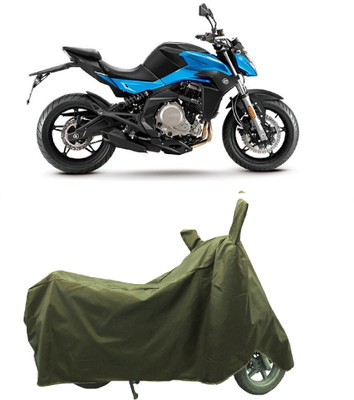 Coxtor Waterproof Two Wheeler Cover for CFMoto(650 NK BS6, Gold)