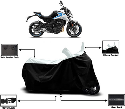 Amexride Two Wheeler Cover for CFMoto(400NK BS6, White)