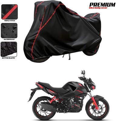 DeepShakshi AUTOMOTIVE Two Wheeler Cover for Hero(CBZ Extreme, Black, Red)