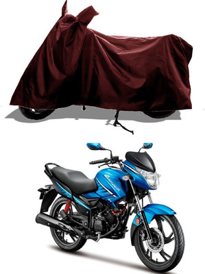 GROFATIK Two Wheeler Cover for Hero(New Glamour BS6, Maroon)