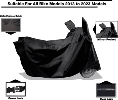 LIFE TO HUB Two Wheeler Cover for Ather, KTM, Piaggio, Royal Enfield, Suzuki(SXL 125 BS6, Black)