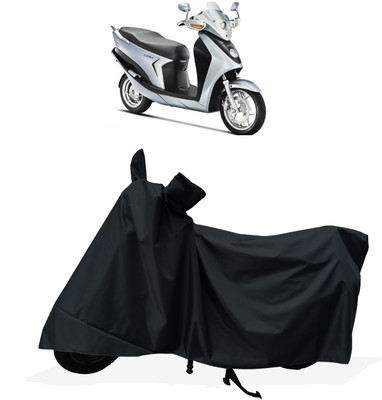 Tricway Two Wheeler Cover for Hero(Leap Hybrid SES BS6, Black)
