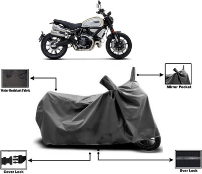 Amexride Two Wheeler Cover for Ducati(Scrambler 1100, Grey)