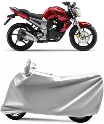 AUCTIMO Two Wheeler Cover for Yamaha(FZ16, Silver)