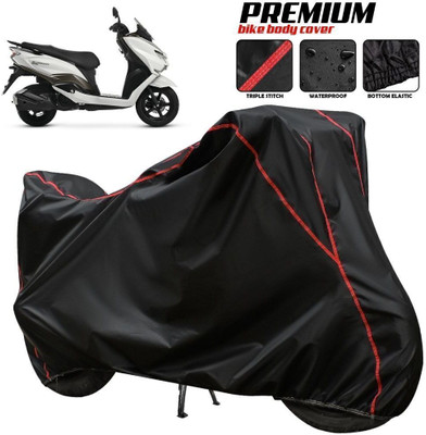xodi Waterproof Two Wheeler Cover for Suzuki(Burgman Street 125, Black, Red, Multicolor)
