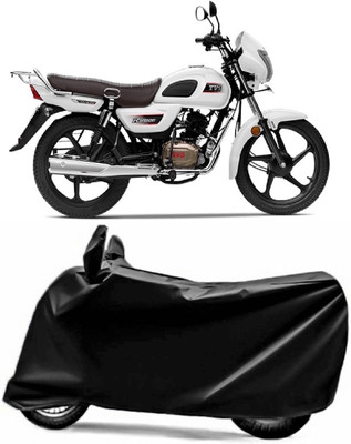 V VINTON Two Wheeler Cover for TVS(Radeon, Black)