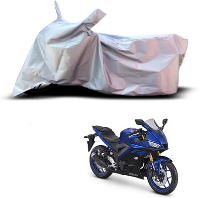 Varnwal E Commerce Waterproof Two Wheeler Cover for Yamaha(YZF R25, Silver)